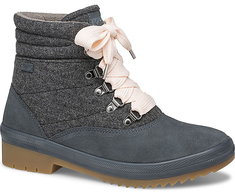 Keds Women's Camp Water Blue Grey Boots - YU6704921